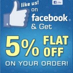 Like Us on Facebook and Yu will Get 5% Discount