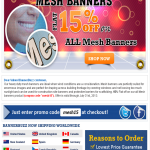 Flat 15% Off On all Mesh Banners