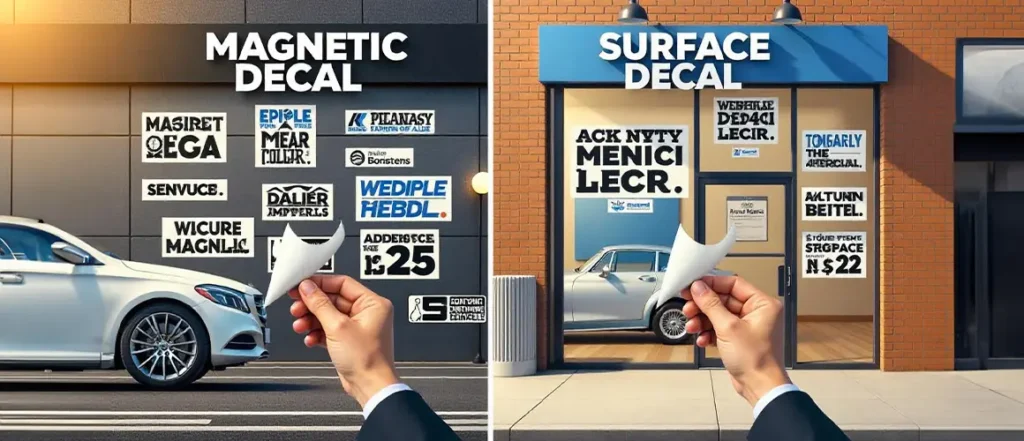 Understand Magnetic Decals vs. Surface Decals with Simple Examples